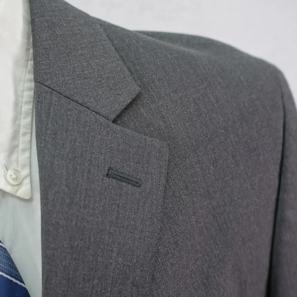 Banana Republic Wool Blazer Gray 38R / Slim 40R Lanificio Filli Cerruti Modern F